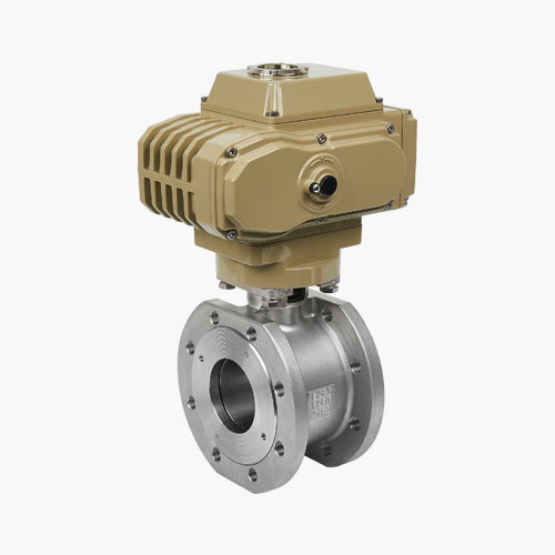 Wafer Flange Ball Valve With Pneumatic Actuator