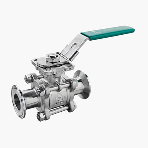 Three-piece Ball Valve With ISO5211 Mounting Pad