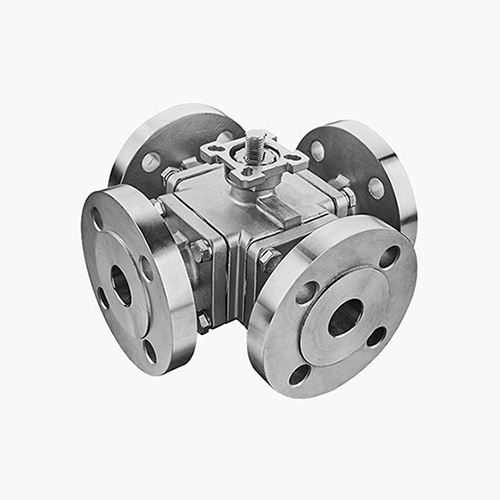 Four Way Flange Ball Valve